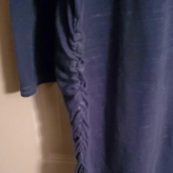 Lane Bryant Women's Plus Size 22/24 Semi- Sheer Blue Top - Picture 7 of 8